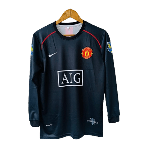 Manchester United 2007-8 cr7 away full sleeve jersey product number 7 printed front