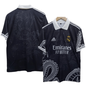 Real Madrid 2023-24 black dragon embroidery jersey