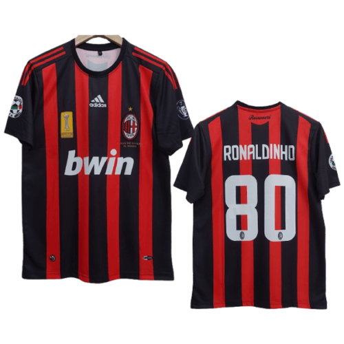 Ac milan Ronaldinho 2008-09 Home Jersey | Retro Collection - Cyberried ...