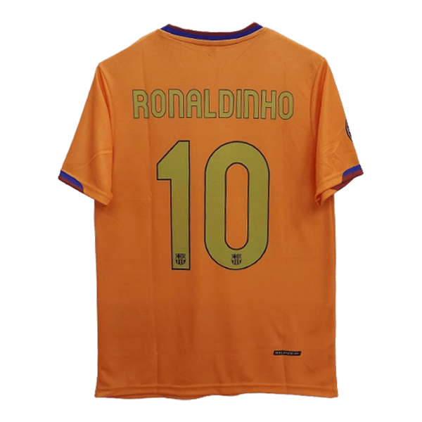 Barcelona Ronaldinho 2006-07 away jersey product number 10 printed
