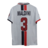 Maldini ac Milan 1996-97 away jersey number 3 printed back