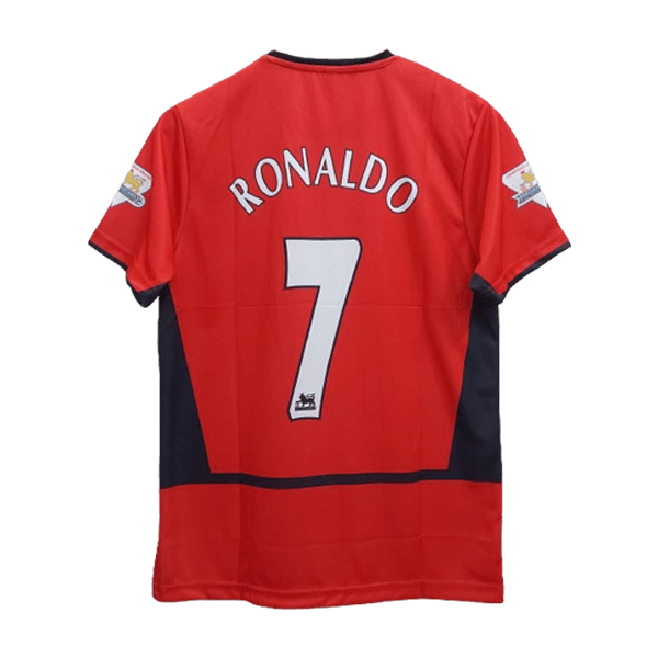Manchester United 2002-03 cr7 home jersey product number 7 printed