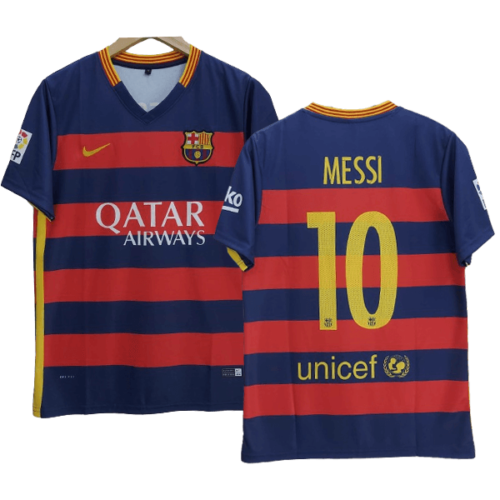 Messi Barcelona 2015-16 Home Jersey | Retro collection - Cyberried Store
