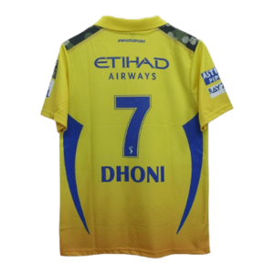 Chennai super kings 2024 ms dhoni Indian Premier League official jersey product number 7 printed