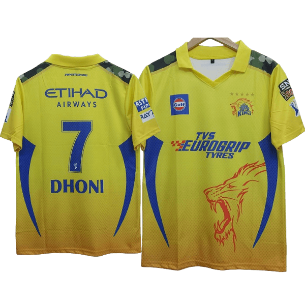 cheanni super kings 2024 ms dhoni Indian Premier League official jersey product