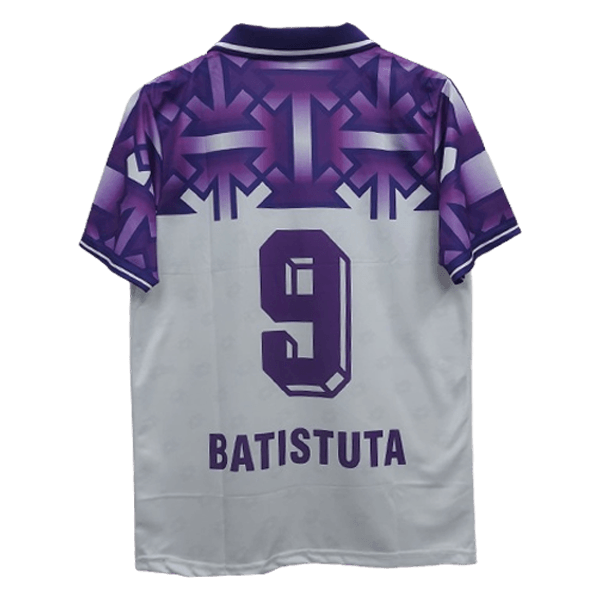 Fiorentina 1992-93 bastistuta away jersey product number 9 printed