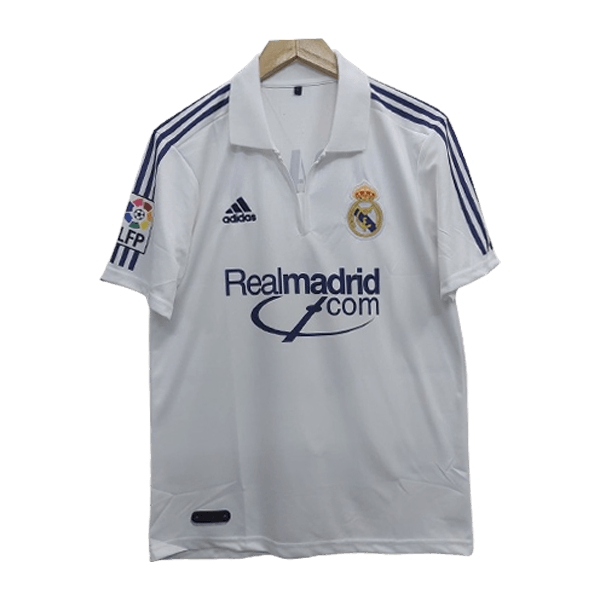 Real Madrid 2001-02 home jersey Zidane number 5 front