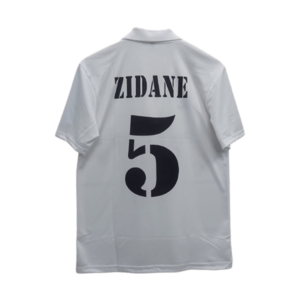 Real Madrid 2001-02 home jersey Zidane number 5 back