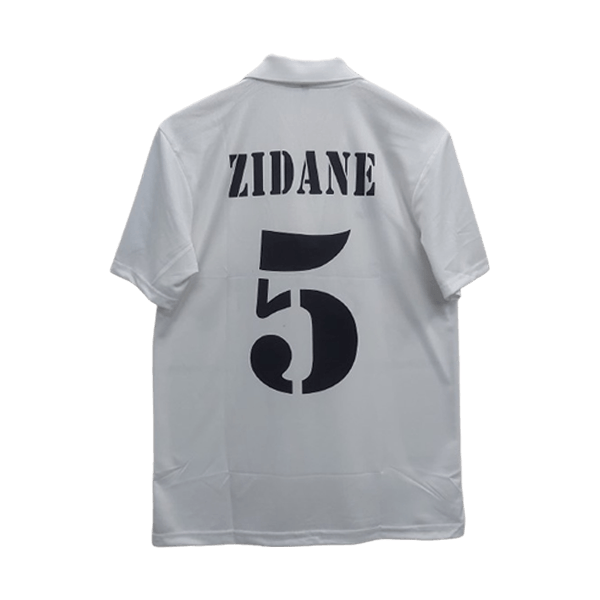 Real Madrid 2001-02 home jersey Zidane number 5 back