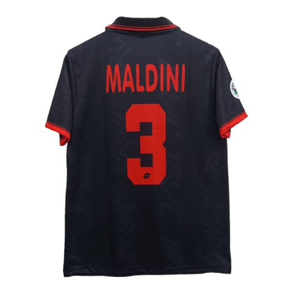 A c Milan 1996-97 maldini third jersey product number 3 printed