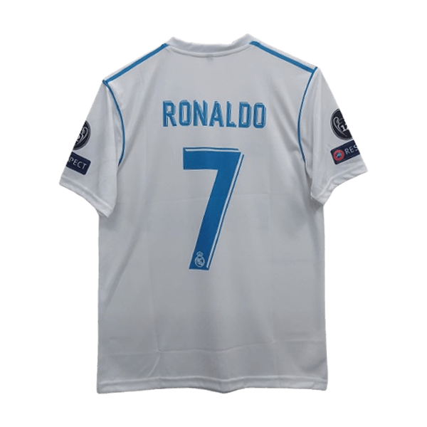 Real Madrid 2017-18 Cristiano Ronaldo home jersey product number 7 printed