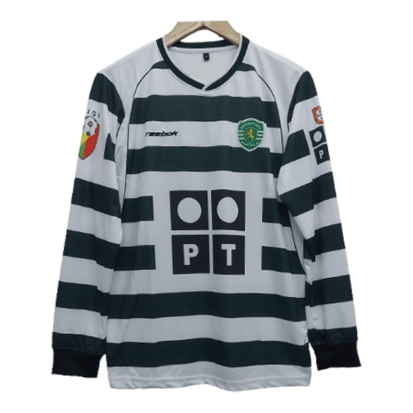 Cristiano Ronaldo 2001-02 sporting Lisbon home full sleeve jersey product front