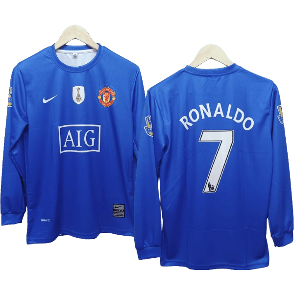 Manchester United 2008-09 cr7 away full sleeve jersey product