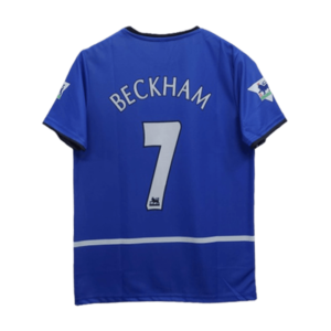Manchester United 2002-03 Beckham third jersey product number 7 printed
