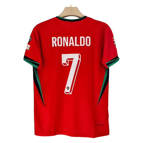 Portugal 2024 euro Cristiano Ronaldo home jersey product number 7 printed