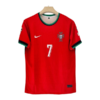 Portugal 2024 euro Cristiano Ronaldo home jersey product number 7 printed front
