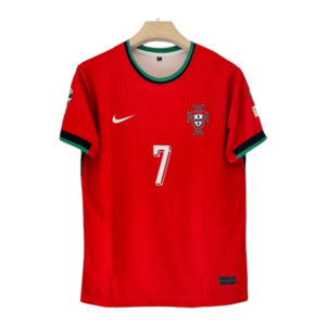 Portugal 2024 euro Cristiano Ronaldo home jersey product number 7 printed front