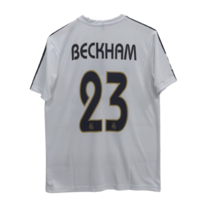Real Madrid 2004-05 David Beckham home jersey number 23 printed