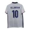 England 2024 euro home jersey Bellingham number 10 printed product back