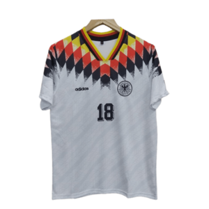 Germany 1994 world cup home Jersey klinsmann product number 18 printed front