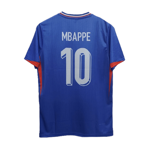 France 2024 Mbappé home jersey number 10 printed back