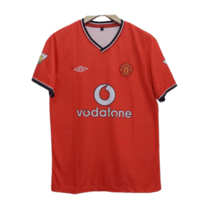 Manchester United 2000-01 David Beckham home jersey number 7 printed front