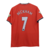 Manchester United 2000-01 David Beckham home jersey number 7 printed
