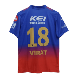 Royal challengers Bangalore Virat Kohli number 18 jersey product back