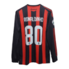 Ronaldinho AC Milan 2008-09 home full sleeve jersey product back number 80