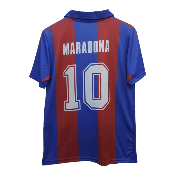 Barcelona 1984-89 home jersey Maradona number 10 printed jersey back