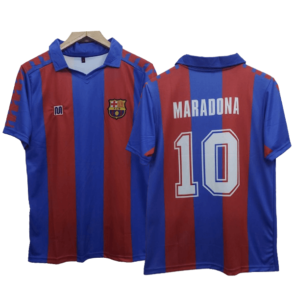 Barcelona 1984-89 home jersey Maradona number 10 printed jersey