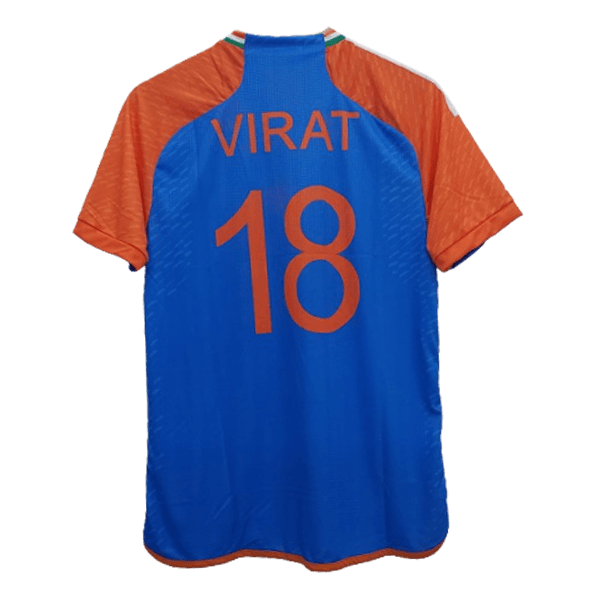 India 2024 cricket world cup Virat Kohli number 18 jersey back