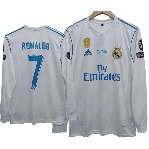 Real Madrid 2017-18 home full sleeve jersey embroidery product