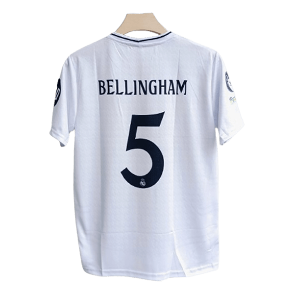 Real Madrid Bellingham 2024-25 home jersey number 5 printed