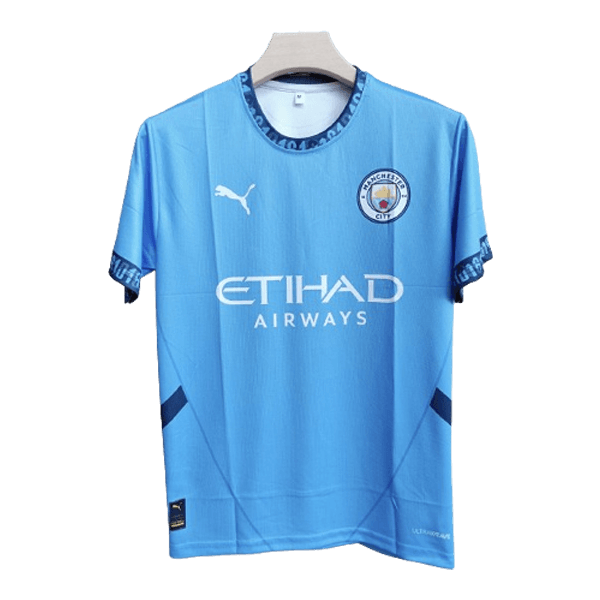 Manchester city 2024-25 home jersey de bruyne number 17 printed front