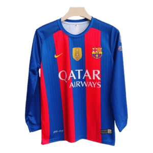 Barcelona 2016-17 home full sleeve jersey Messi number 10 product front