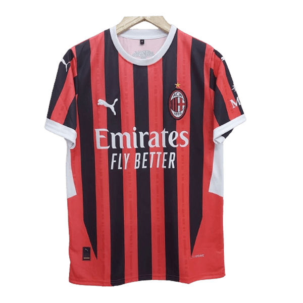 AC Milan 2024-25 home jersey rafa leao product cyberried store number 10 printed front