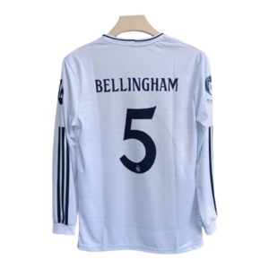 Real Madrid 2024-25 home full sleeve jersey product Bellingham number 5 printed