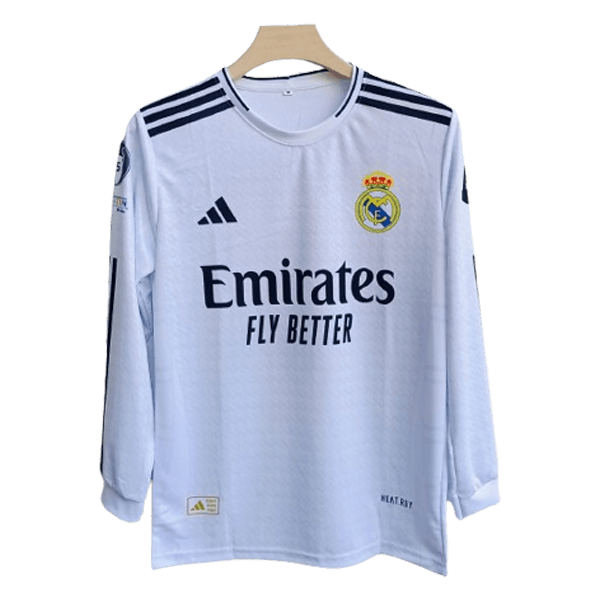 Real Madrid 2024 25 Home Full Sleeve Jersey Cyberried Store