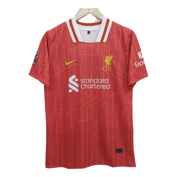 Liverpool 2024-25 mac Allister home jersey product number 10 printed front