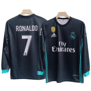 Real Madrid 2017-18 Ronaldo away full sleeve jersey number 7 printed