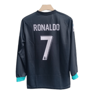 Real Madrid 2017-18 Ronaldo away full sleeve jersey number 7 printed back
