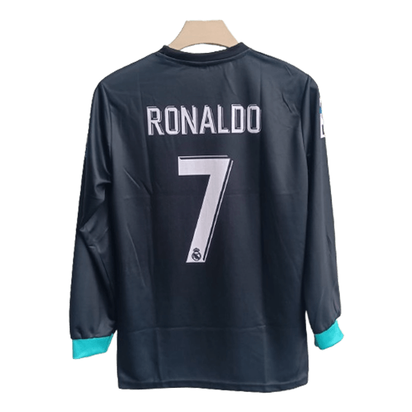 Real Madrid 2017-18 Ronaldo away full sleeve jersey number 7 printed back