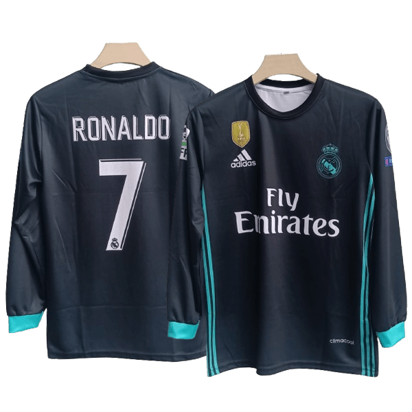 Real Madrid 2017-18 Ronaldo away full sleeve jersey number 7 printed