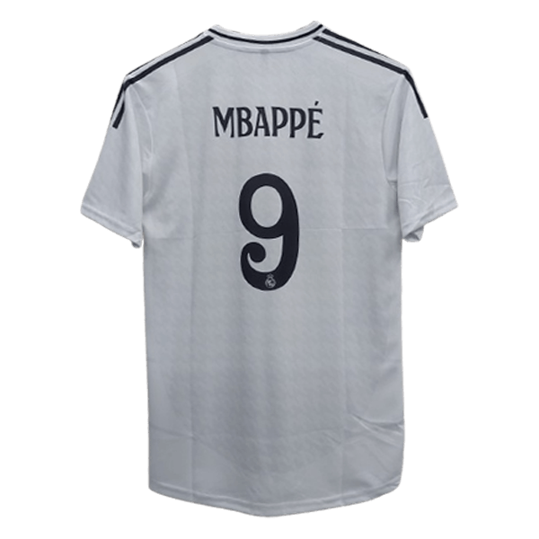 Real Madrid 2024-25 Mbappé home jersey number 9 printed