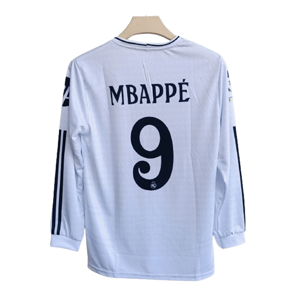 Real Madrid 2024-25 home full sleeve jersey product Mbappé number9 printed