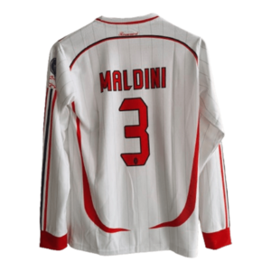 Maldini Ac Milan 2006-07 away full sleeve jersey product embroidery back