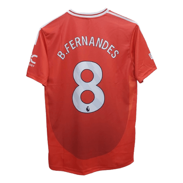 Manchester United 2024-25 home jersey Bruno Fernandes number 8