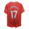 Manchester United 2024-25 home jersey garnacho number 17 printed