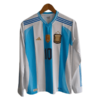 Messi Argentina Three start home full sleeve jersey product front